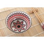 DKD Home Decor Sushi Set Mandala 16 Piezas en Gres y Bambú