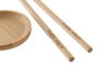 DKD Home Decor Set de 10 Piezas Bandejas Sushi Bambu Natural 24 cm