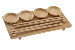 DKD Home Decor Sushi Set 10 Bambú Natural
