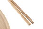 DKD Home Decor Set de 8 Cuencos para Sushi Bambú y Cerámica Natural Blanco 5 x 2 x 8 cm