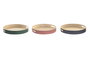 DKD Home Decor Set de 3 Bandejas de Bambú VERMOS Surtidas
