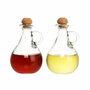 DKD Home Decor Set de Aceitera y Vinagrera de Cristal 230ml