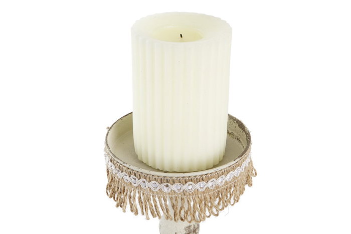 DKD Home Decor Portavelas Neoclasico Blanco Metal 13 x 25 x 13 cm DKD Home Decor Portavelas Neoclasico Blanco Metal 13 x 25 x 13 cm