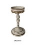 DKD Home Decor Portavelas de Metal Blanco 13x13x25 cm