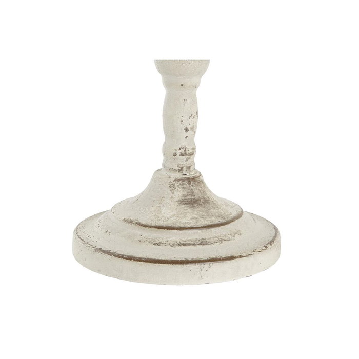 DKD Home Decor Portavelas de Metal Blanco 13x13x25 cm