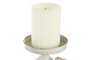 DKD Home Decor Portavelas Neoclásico Blanco Metal 13 x 17.5 x 13 cm