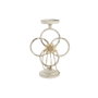 DKD Home Decor Portavelas de Metal Blanco 24x13x34 cm