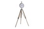 DKD Home Decor Reloj de Pie con Trípode de Aluminio y Mango