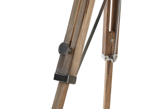 DKD Home Decor Reloj de Pie Tradicional Plateado Natural Aluminio y Mango 36 x 83 x 45 cm