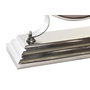 DKD Home Decor Reloj de sobremesa de aluminio niquelado plateado