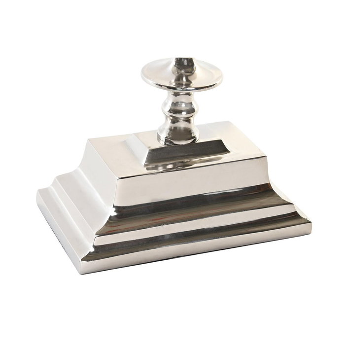 DKD Home Decor Reloj de Sobremesa de Aluminio Niquelado Plateado DKD Home Decor Reloj de Sobremesa de Aluminio Niquelado Plateado