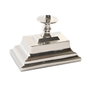 DKD Home Decor Reloj de Sobremesa de Aluminio Niquelado Plateado