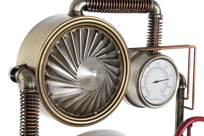 DKD Home Decor Reloj de Pared Loft Dorado 12 x 73 x 50.5 cm