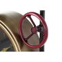DKD Home Decor Reloj de Pared de Hierro y Cristal Dorado