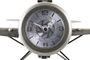 DKD Home Decor Reloj Sobremesa Loft Dorado Plateado Avion 23 x 14 x 42 cm (2 Unidades)