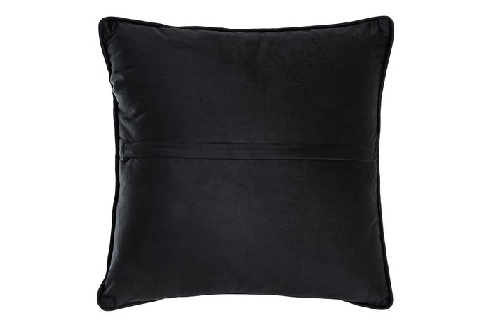 DKD Home Decor Cojín Árabe Negro Dorado Poliester 10 x 45 x 45 cm