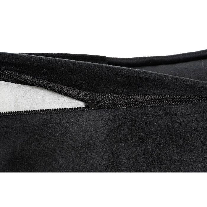DKD Home Decor Cojín de Poliéster con Bordado Negro DKD Home Decor Cojín de Poliéster con Bordado Negro