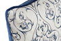 DKD Home Decor Cojin Shabby Azul Floral Poliester Velvet 50 x 10 x 30 cm