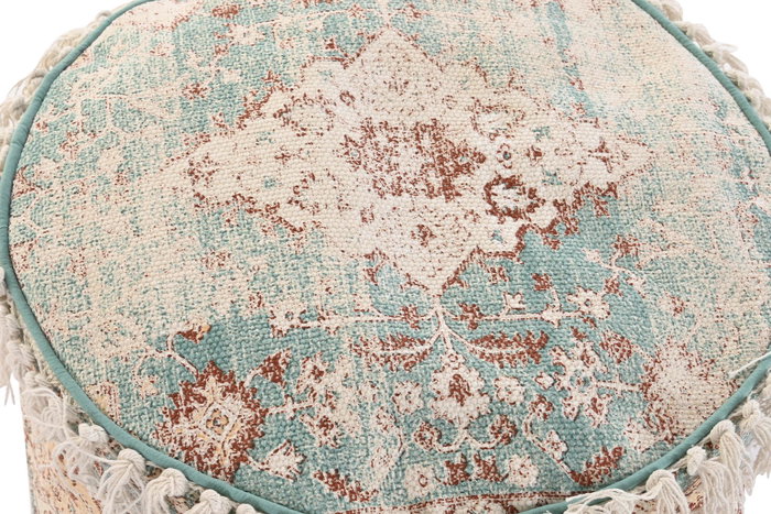 DKD Home Decor Cojin Suelo Arabe Fez Verde Beige 46x46x37 cm