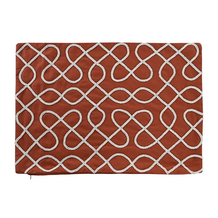 DKD Home Decor Funda Cojín Algodón 60x40x1 cm Terracota
