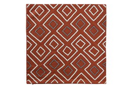 DKD Home Decor Funda Cojín Terracota 50 x 50 cm Algodón y Poliéster con Cremallera