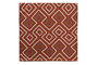 DKD Home Decor Funda Cojín Algodón 50x50 cm Geométrico Terracota