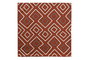DKD Home Decor Funda Cojín Terracota 50 x 50 cm Algodón y Poliéster con Cremallera