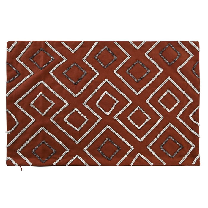 DKD Home Decor Funda Cojín Algodón 60x40 cm Geométrico Terracota DKD Home Decor Funda Cojín Algodón 60x40 cm Geométrico Terracota