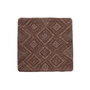 DKD Home Decor Funda de Cojín de Algodón con Diseño de Rombos Marrón 50x50 cm