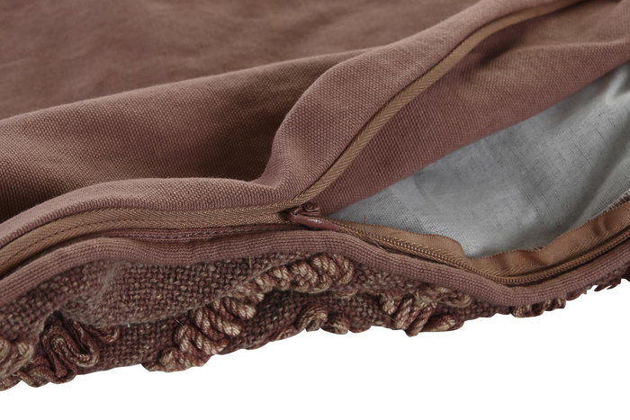 DKD Home Decor Funda Cojín Marrón Algodón Poliéster 40 x 60 cm DKD Home Decor Funda Cojín Marrón Algodón Poliéster 40 x 60 cm