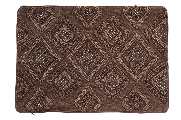 DKD Home Decor Funda Cojín Marrón Algodón Poliéster 40 x 60 cm DKD Home Decor Funda Cojín Marrón Algodón Poliéster 40 x 60 cm