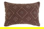 DKD Home Decor Funda Cojín Marrón Algodón Poliéster 40 x 60 cm