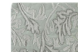 DKD Home Decor Funda Cojin Verde 50x50 cm Algodon Poliester Floral Cierre Cremallera Oculta