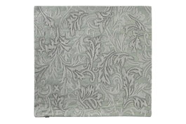 DKD Home Decor Funda Cojin Verde 50x50 cm Algodon Poliester Floral Cierre Cremallera Oculta