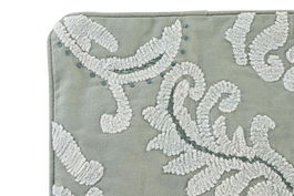 DKD Home Decor Funda Cojín Verde Menta Algodón Poliéster Zipper 50x50 cm