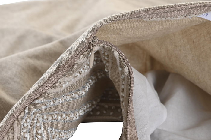 DKD Home Decor Funda Cojín Gris 50x50 cm Algodón Poliéster DKD Home Decor Funda Cojín Gris 50x50 cm Algodón Poliéster