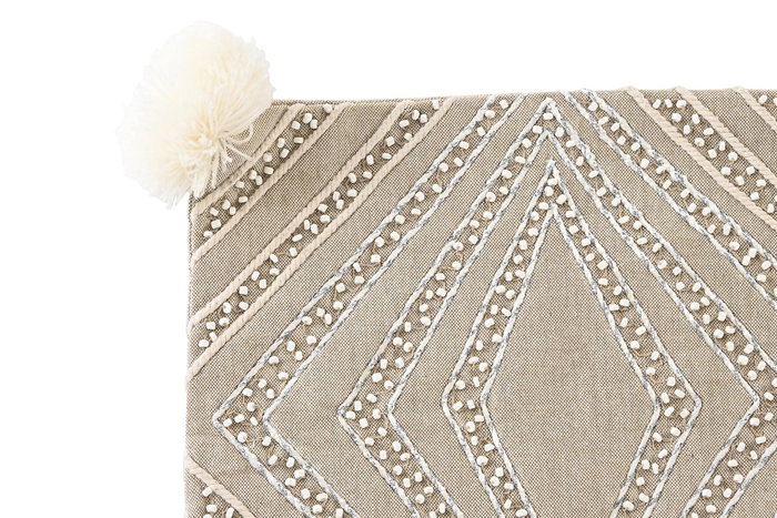 DKD Home Decor Funda Cojín Gris 50x50 cm Algodón Poliéster DKD Home Decor Funda Cojín Gris 50x50 cm Algodón Poliéster