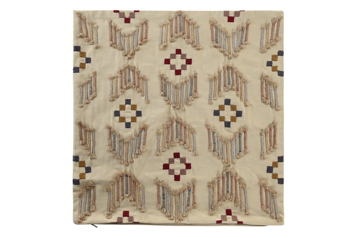 DKD Home Decor Funda Cojín Beige 1 x 50 x 50 cm Algodón y Poliéster con Cremallera Oculta DKD Home Decor Funda Cojín Beige 1 x 50 x 50 cm Algodón y Poliéster con Cremallera Oculta