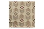 DKD Home Decor Funda Cojín Beige 1 x 50 x 50 cm Algodón y Poliéster con Cremallera Oculta