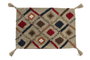 DKD Home Decor Funda Cojín Algodón 60x40x1 Flecos Multicolor
