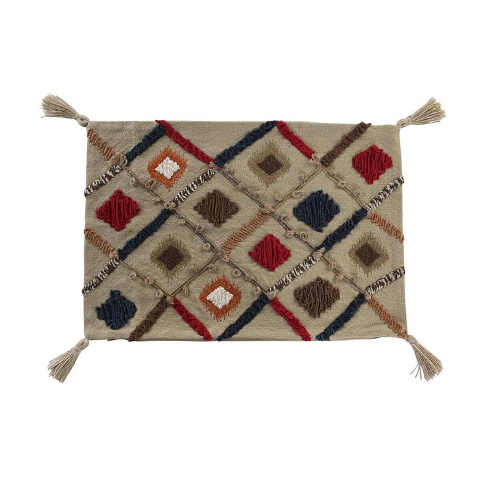 DKD Home Decor Funda Cojín Algodón 60x40x1 Flecos Multicolor DKD Home Decor Funda Cojín Algodón 60x40x1 Flecos Multicolor
