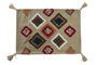 DKD Home Decor Funda Cojín Algodón 60x40x1 Flecos Multicolor