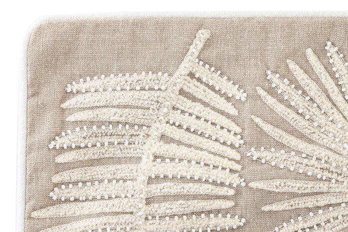 DKD Home Decor Funda Cojin 1 x 50 x 50 cm Marron Hojas Algodon Polyester DKD Home Decor Funda Cojin 1 x 50 x 50 cm Marron Hojas Algodon Polyester