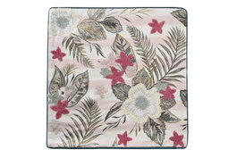 DKD Home Decor Funda Cojín Algodón 50x50x1 Tropical Verde