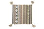 DKD Home Decor Funda Cojín Algodón 50x50 cm Flecos Multicolor