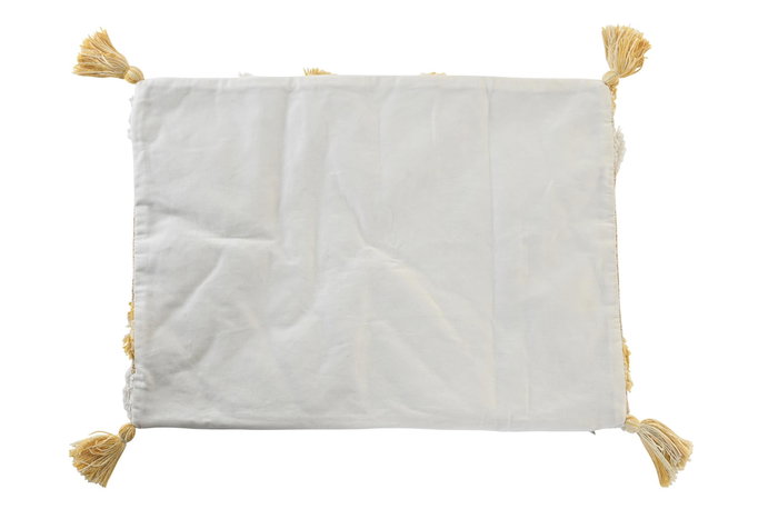 DKD Home Decor Funda Cojín Amarillo Poliéster y Algodón 40 x 60 cm DKD Home Decor Funda Cojín Amarillo Poliéster y Algodón 40 x 60 cm