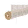 DKD Home Decor Estor de Bambú Barnizado Blanco 120x2x230 cm Enrollable
