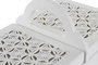 DKD Home Decor Joyero Romantico Marfil Blanco 17 x 24 x 30 cm MDF Cristal