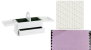 DKD Home Decor Joyero MDF y Cristal Rosa Palo 30x17x24