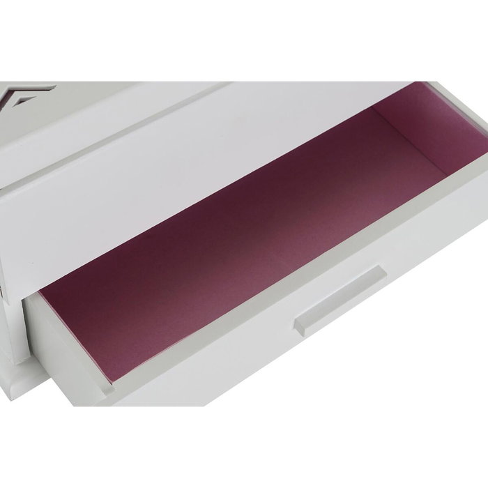 DKD Home Decor Joyero MDF y Cristal Rosa Palo 30x17x24 DKD Home Decor Joyero MDF y Cristal Rosa Palo 30x17x24